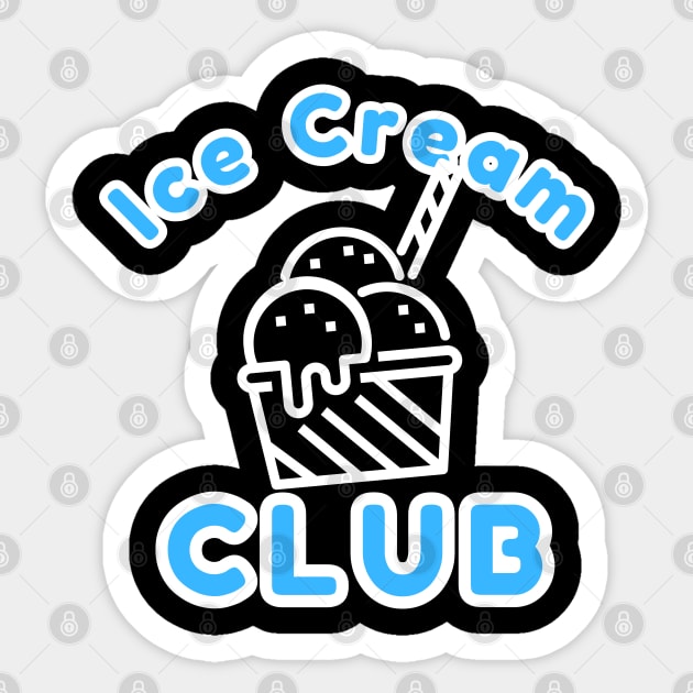 Ice Cream Club Sticker by Goodprints